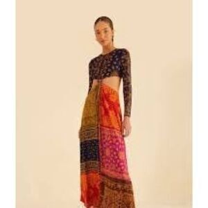 FARM Rio Bandana Dream Cut Out Maxi Dress